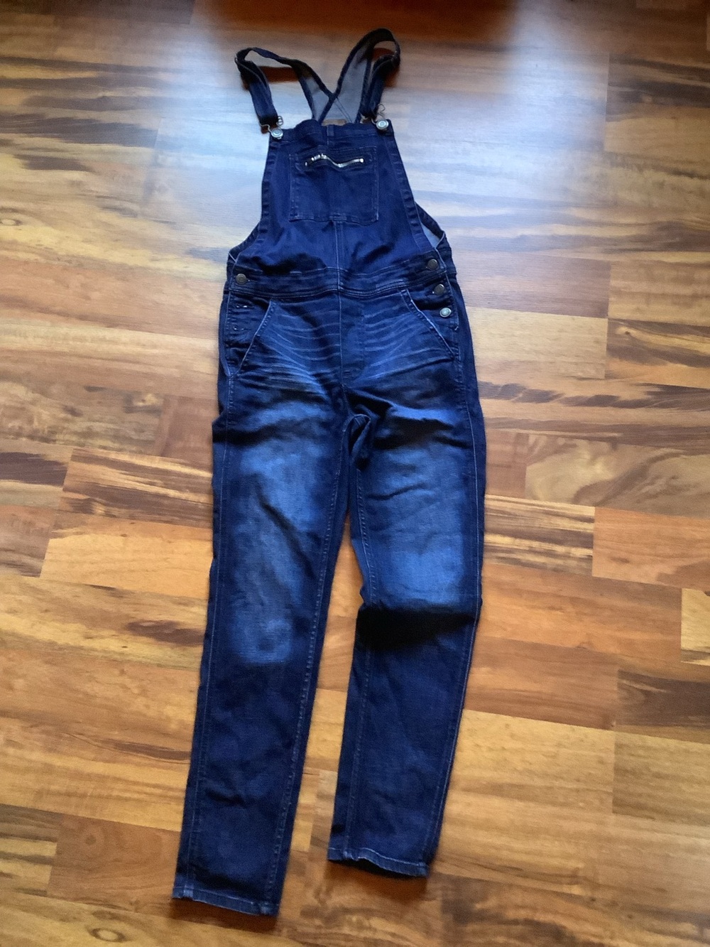 American Eagle Small darkwash denim bib overalls